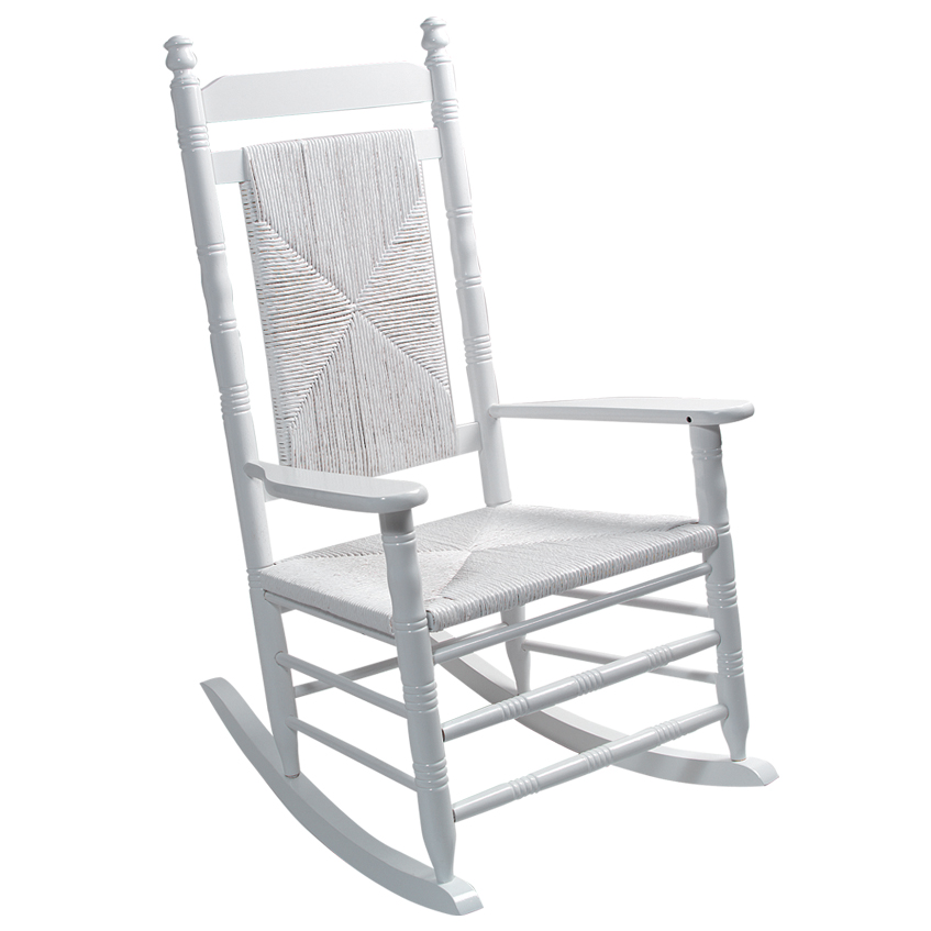 White rocking online chair