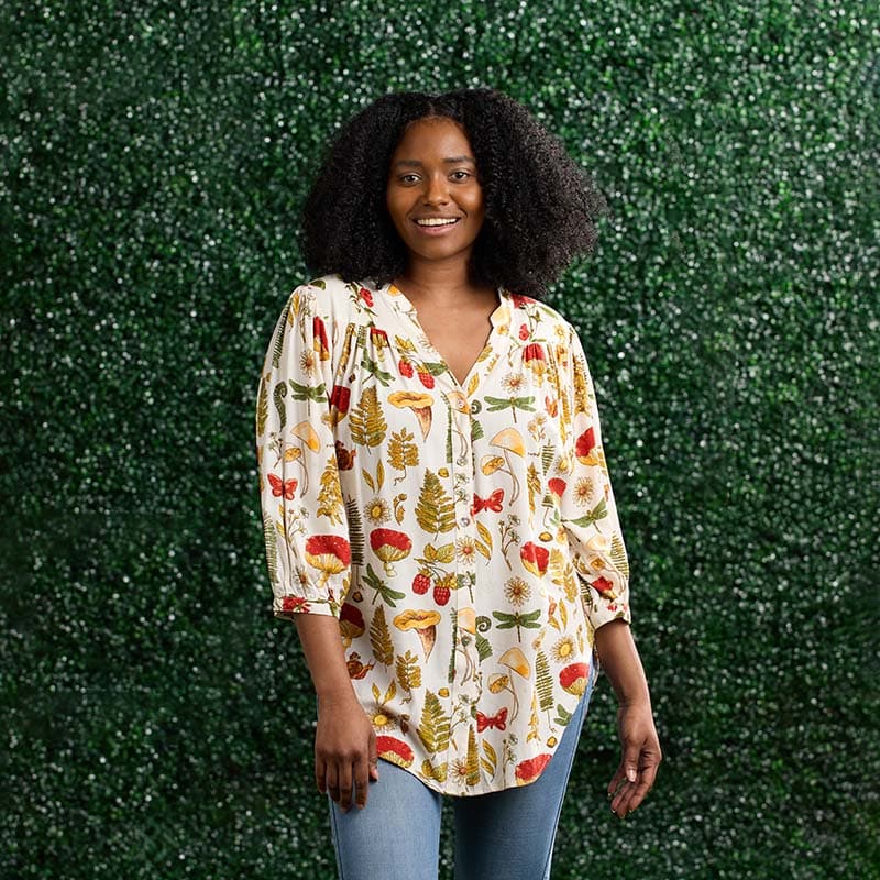 Garden Print Top - Cracker Barrel