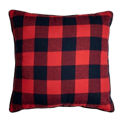 Donna Sharp Bear Campfire Red Decorative Pillow