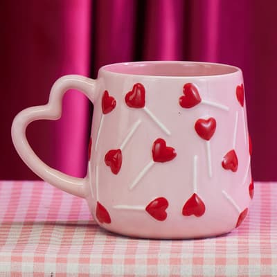 Heart Lollipop Pattern Mug