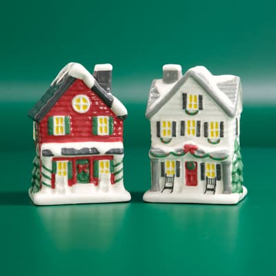 Christmas House Salt and Pepper Set