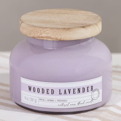 VH Home Fragrance&reg; 14 Oz. Wooded Lavender Aurora Jar