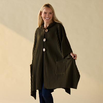 Pleated Button Front Wrap