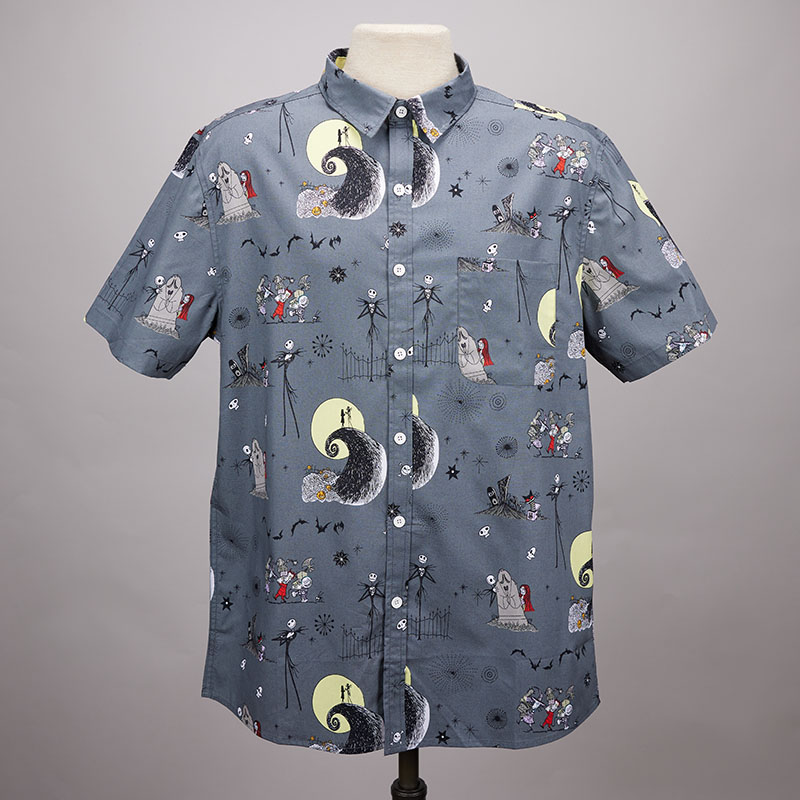 jack skellington button down shirt