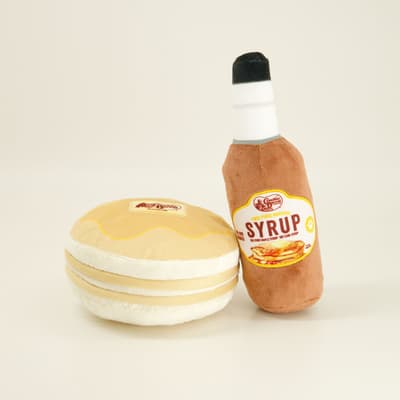Syrup and Pancake Dog Toy