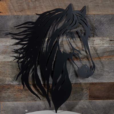 Metal Horse Head Wall Decor