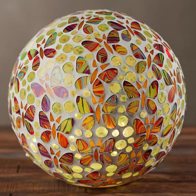 LED Mosaic Glass Orb