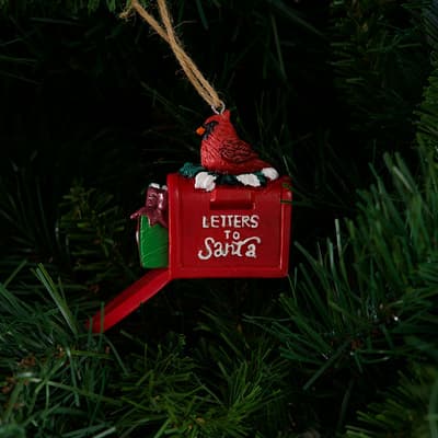Cardinal Mail Box Ornament