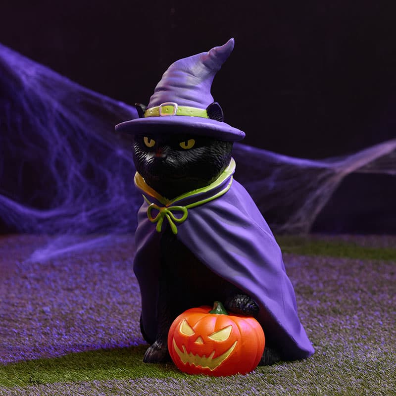 Black Cat Witch Blow Mold - Cracker Barrel