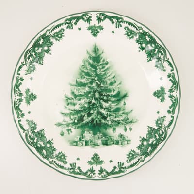Tree Stoneware Dinner Plate