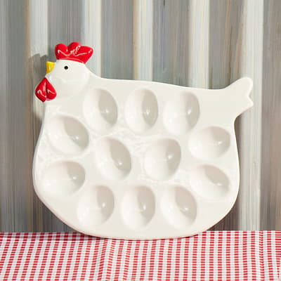 Ceramic Egg Plate