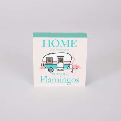 LED Flamingo Camper Magnet