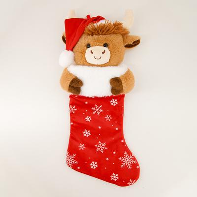 Animated Highland Cow Stocking