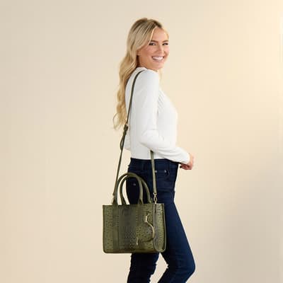 Green Ostrich 3 in 1 Bag
