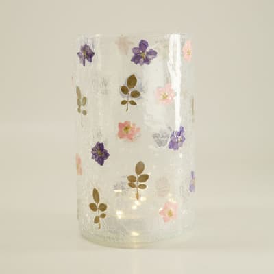 LED Cracked Glass Hurricane