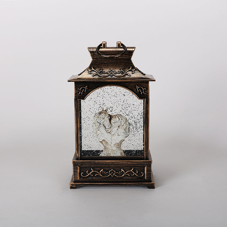 Horses Heart Bust Glitter Globe Cracker Barrel