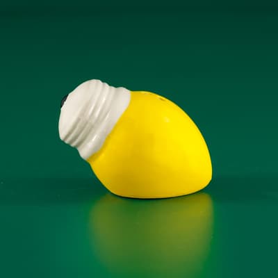 Yellow Light Bulb Mini Pepper Shaker