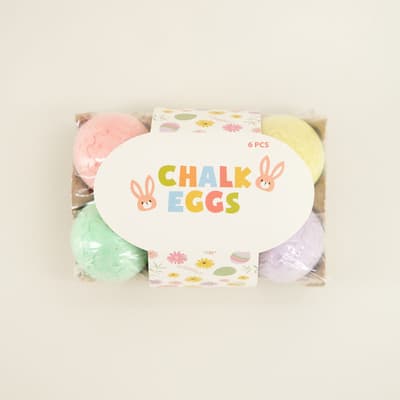 6 Piece Chalk Eggs