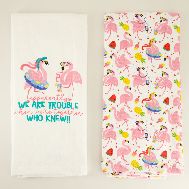 Cracker Barrel Flamingo Towels - Thumbnail 3