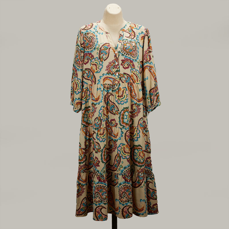 Tier Paisley Dress - Cracker Barrel