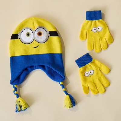 Toddler Minion Hat and Glove Set