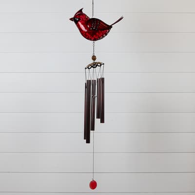 Solar Christmas Cardinal Chime