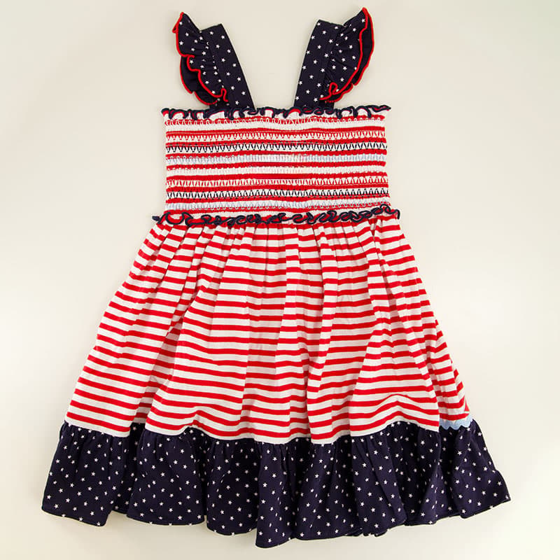 Toddler Knit Smocked Red Dress - Cracker Barrel