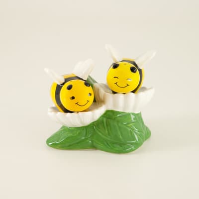 Bees On Flowers Salt And Pepper Set