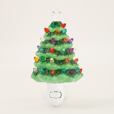 Ceramic Christmas Tree Night Light