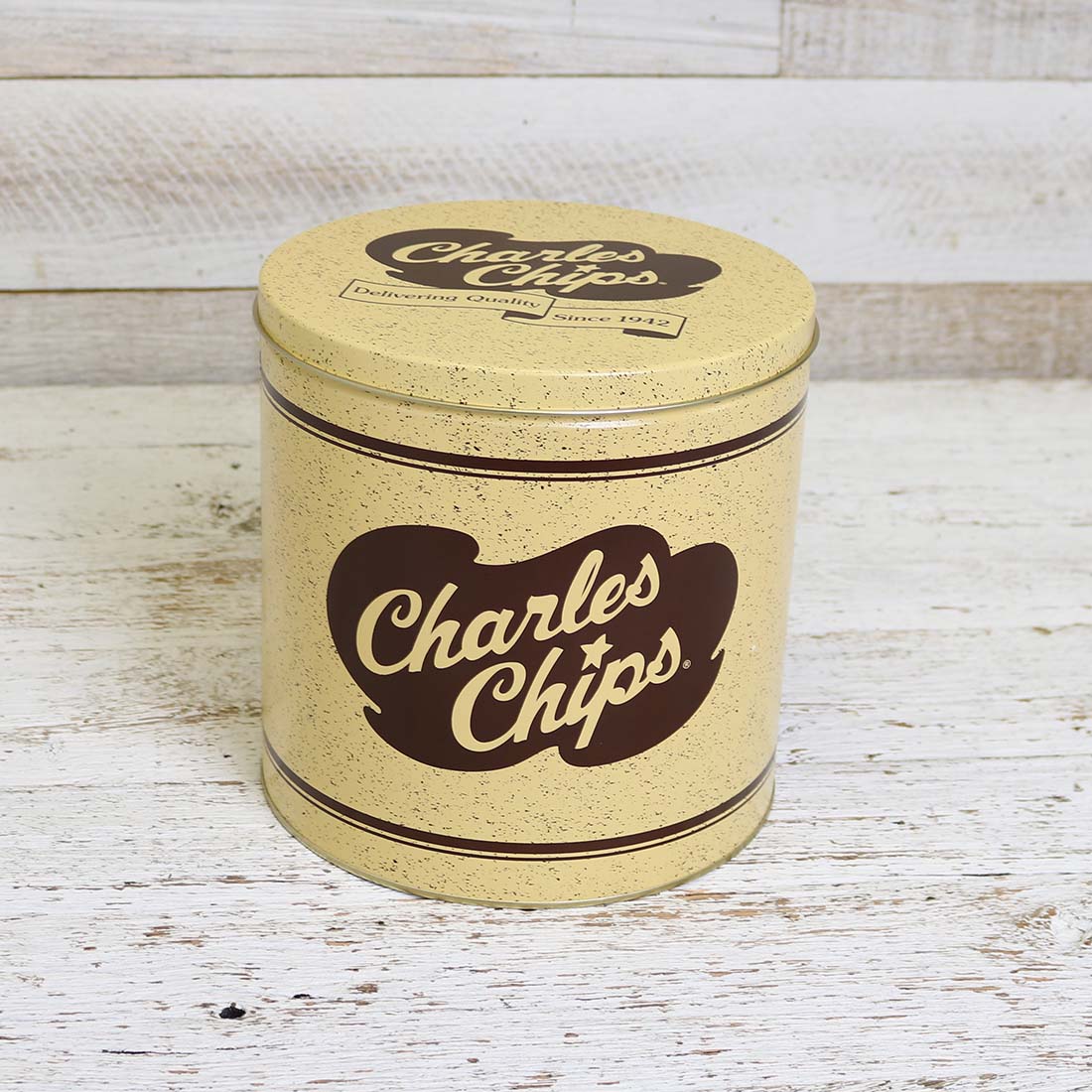 Charles Chips Tin Cracker Barrel
