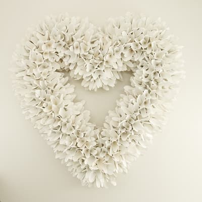 Wooden Heart Wreath