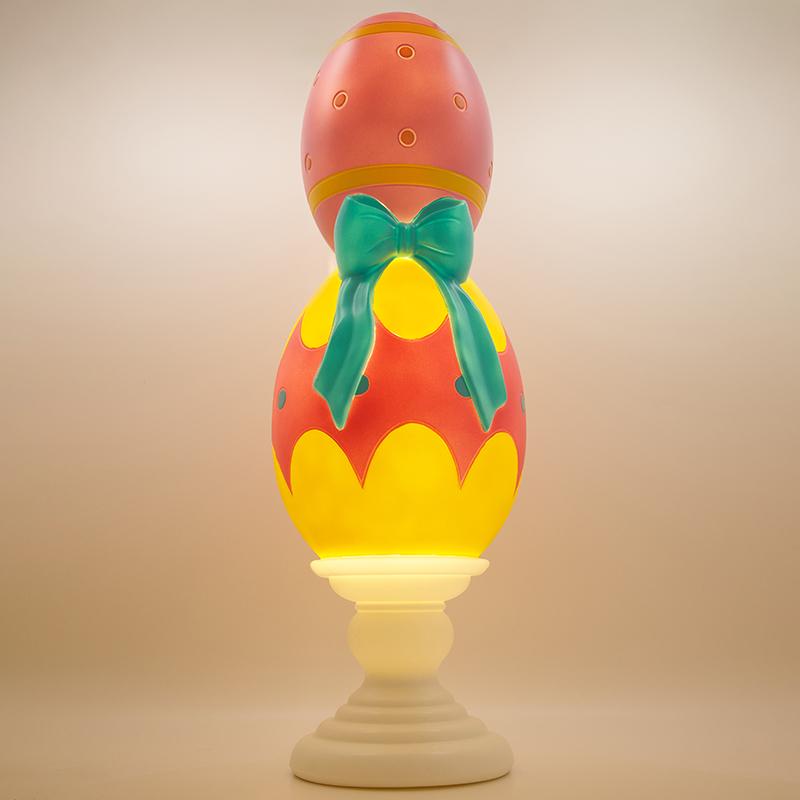 M&M's イースター ハウス 置物 ライトアップ LED Egg Stack Blow Mold - Cracker Barrel