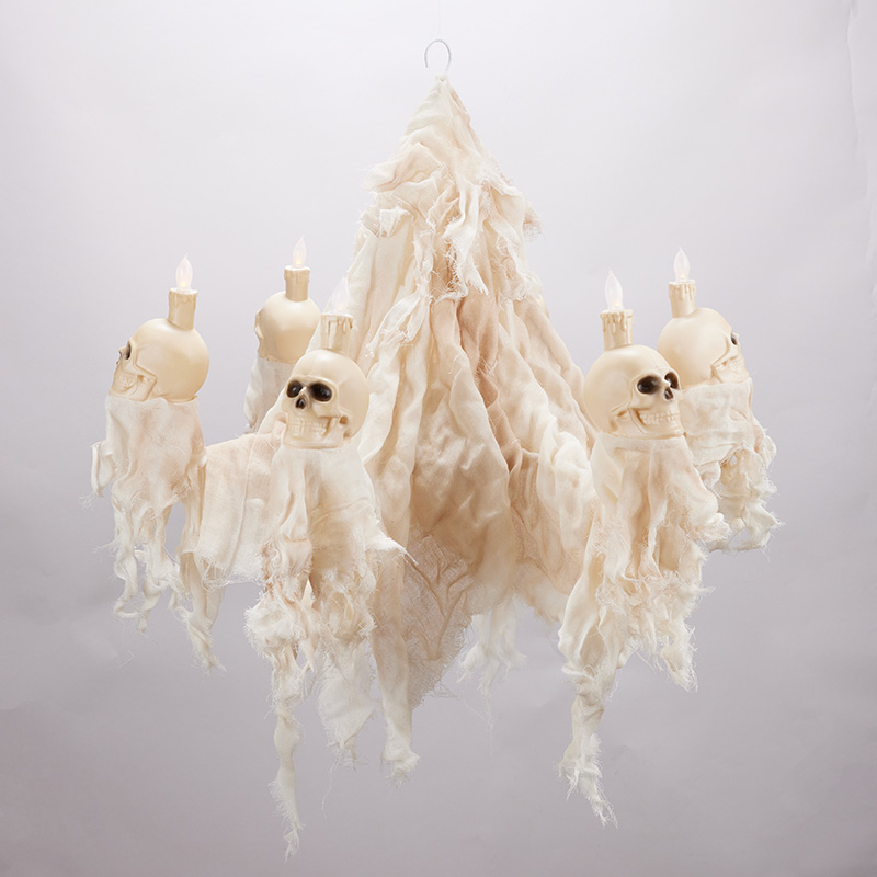 Lighted Musical Skulls Chandelier Cracker Barrel