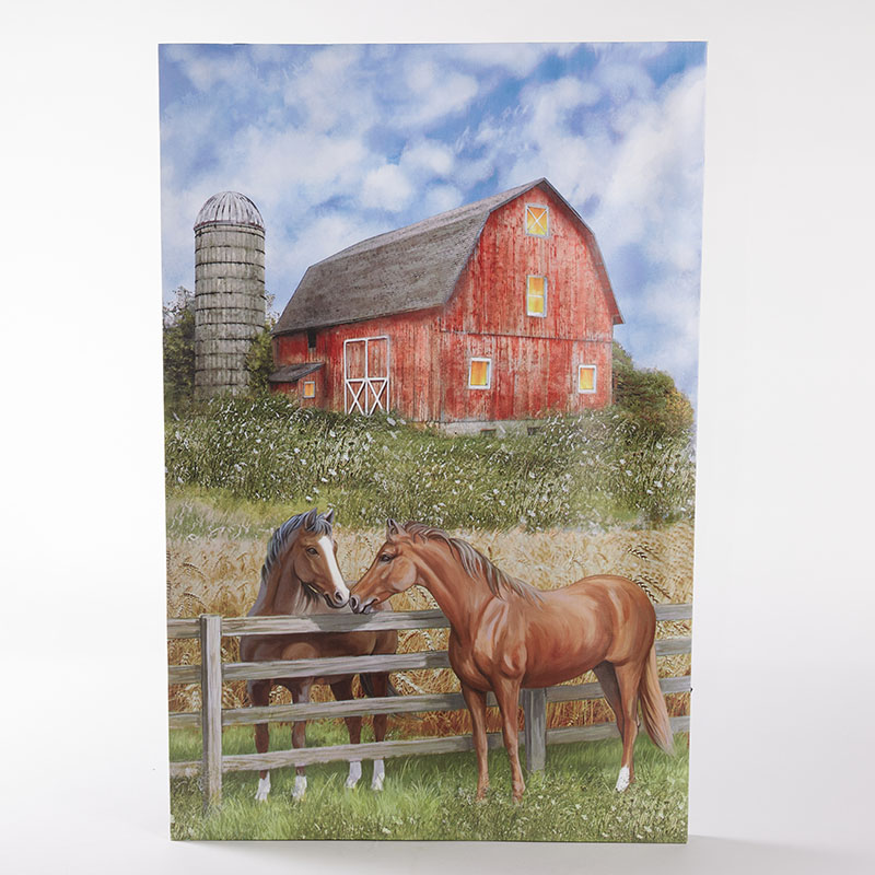 Light Horse Canvas Horse Cracker Barrel