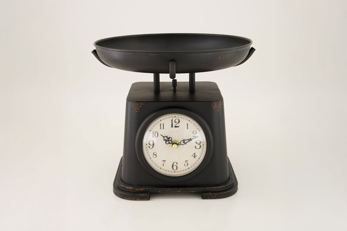 Faux Black Scale Clock