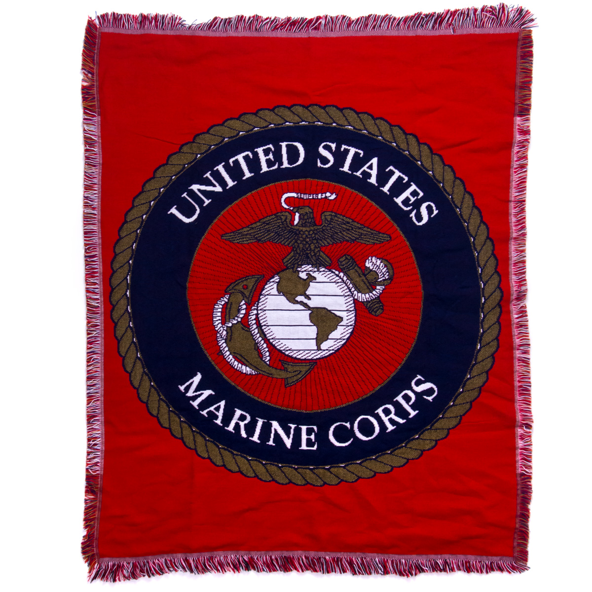 U.S. Marine Corps Woven Throw Blanket