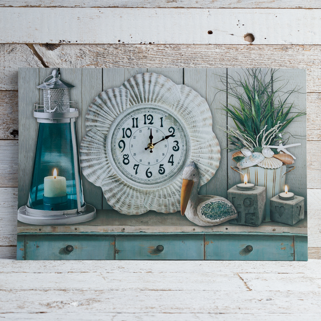 Light-Up Canvas with Clock