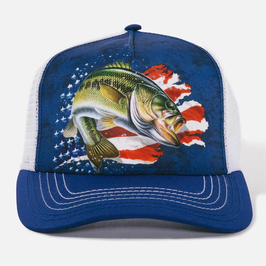 Patriotic Bass Trucker Hat