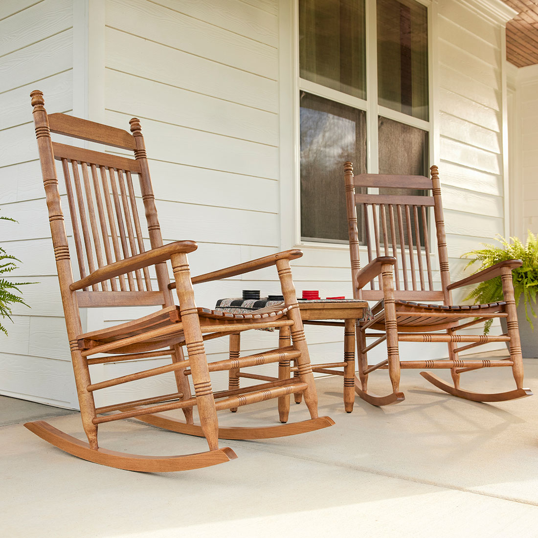 White Slat Rocking Chair Fully Assembled Cracker Barrel
