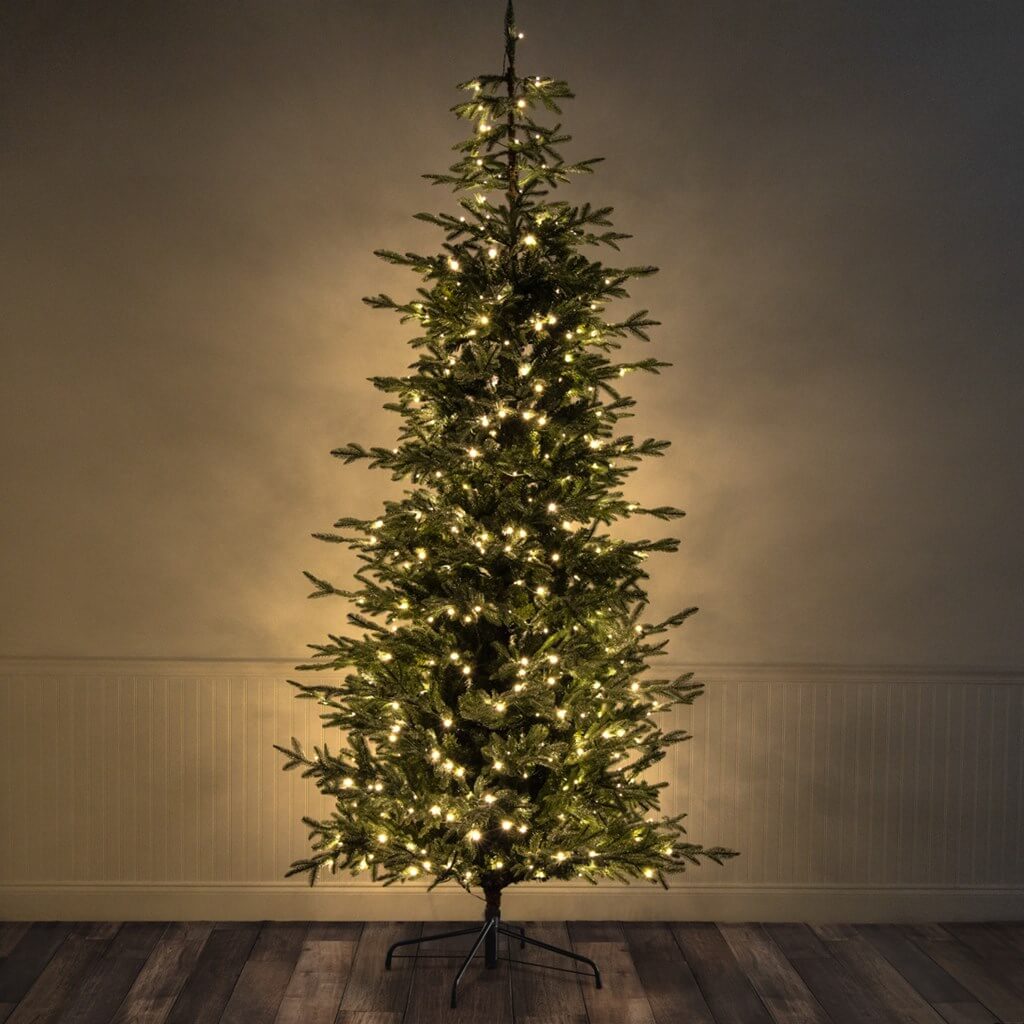 9 foot Pre-Lit Iced Spruce Christmas Tree