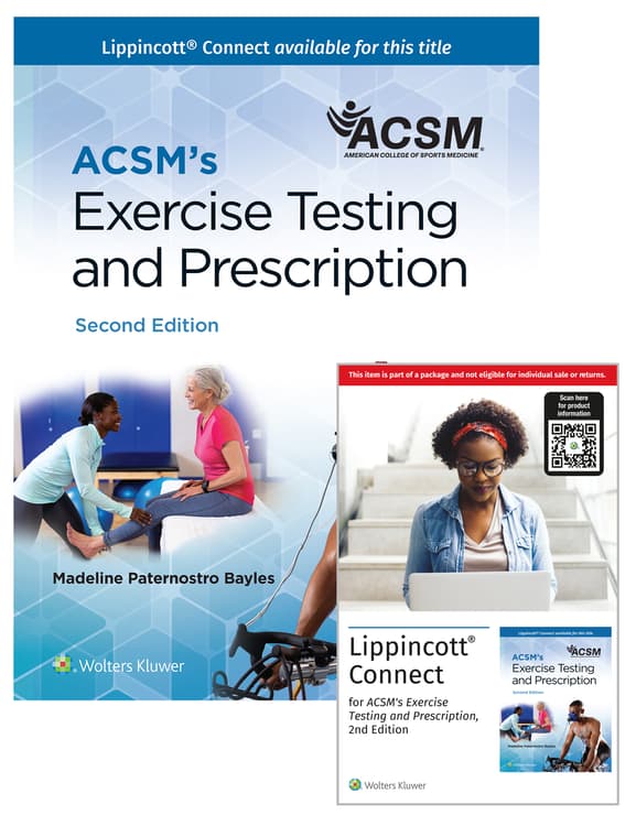 ACSM's Exercise Testing and Prescription 2e Lippincott Connect Print Book and Digital Access Card Package