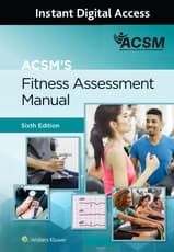 ACSM's Fitness Assessment Manual 6e Lippincott Connect Instant Digital Access