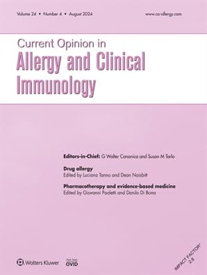 Current Opinion in Allergy and Clinical Immunology