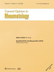 Current Opinion in Rheumatology Online