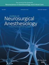 Journal of Neurosurgical Anesthesiology