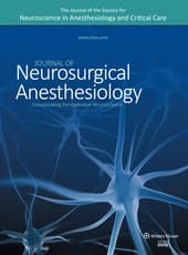 Journal of Neurosurgical Anesthesiology