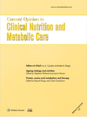 Current Opinion in Clinical Nutrition and Metabolic Care Online