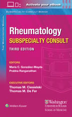 Washington Manual Rheumatology Subspecialty Consult