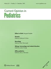 Current Opinion in Pediatrics Online
