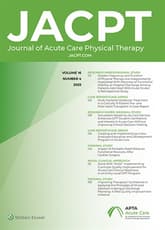 Journal of Acute Care Physical Therapy Online